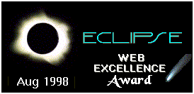 ECLIPSE Web Excellence Award  Sept 15, 1998