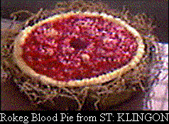 Rokeg Blood Pie from Star Trek KLINGON